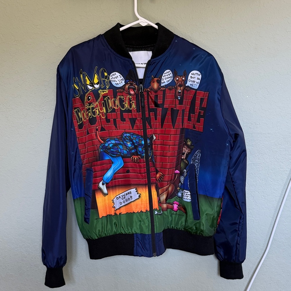 Men's Snoop Dogg Doggystyle Graphic Blue Jacket